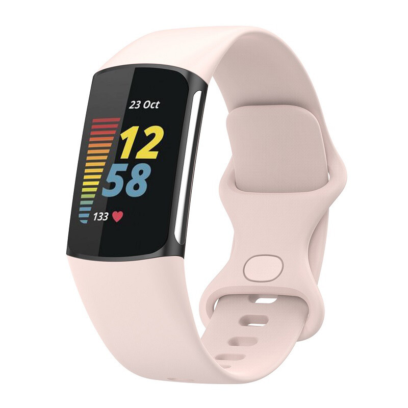 Sports Silicone Wristband Watch Band For Fitbit Charge 5 6 Replacement Strap