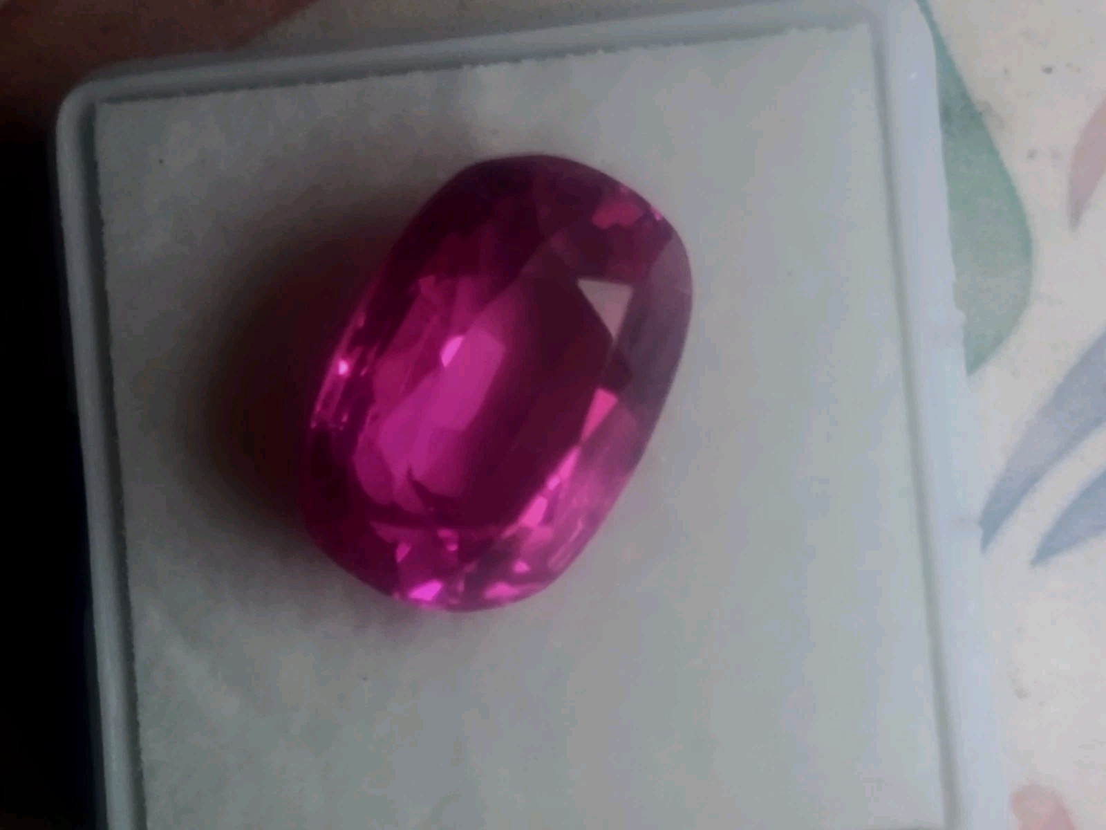 12.45 Ct Unknown Pink Sapphire Cushion Cut Loose Gemstone 14.5×10.7×8.8mm