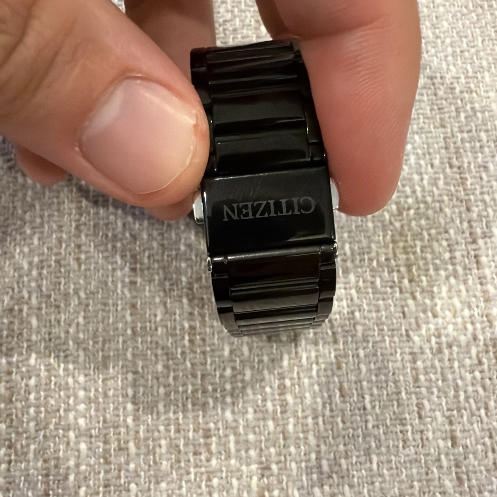 Citizen Quartz Black Ion-Plated Stainless Steel Bracelet Watch 40mm BI5017-50E