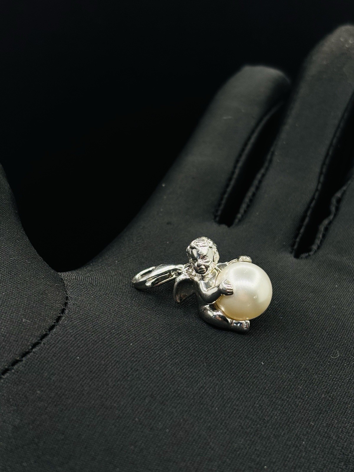 ESPRIT 925 Sterling Silver Pearl Of Guardian Angel Charm For Bracelet Necklace