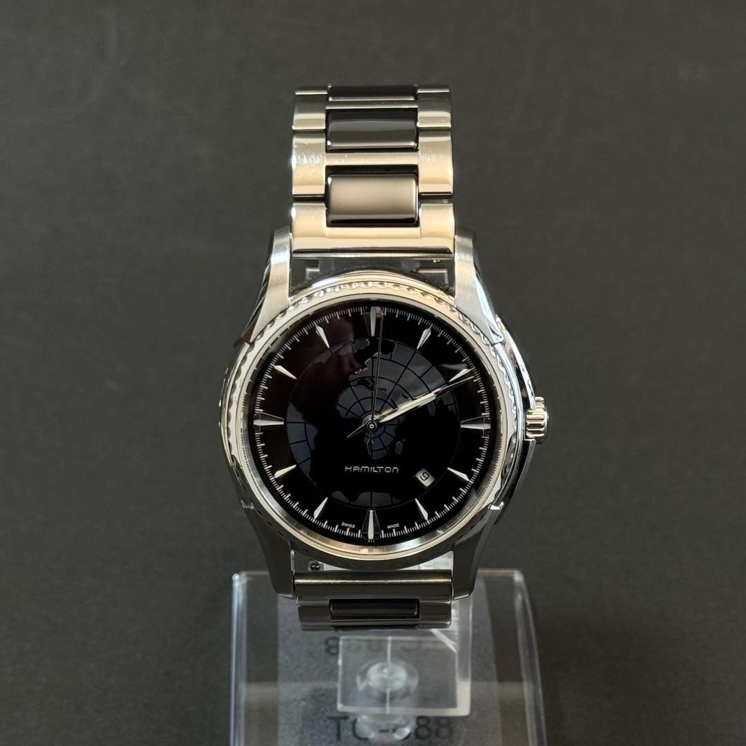 Hamilton Aquariva GMT H346550 Automatic Black Dial Men Watch Stainless with Box