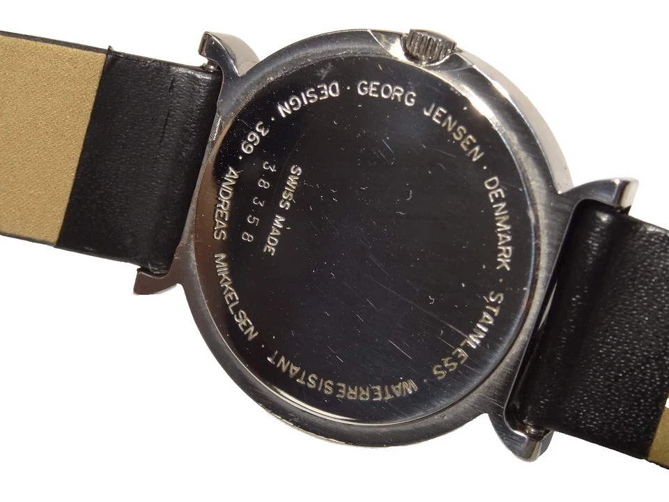Unisex Georg Jensen #369 by Andreas Mikkelsen Numberless St. Steel Quartz Watch