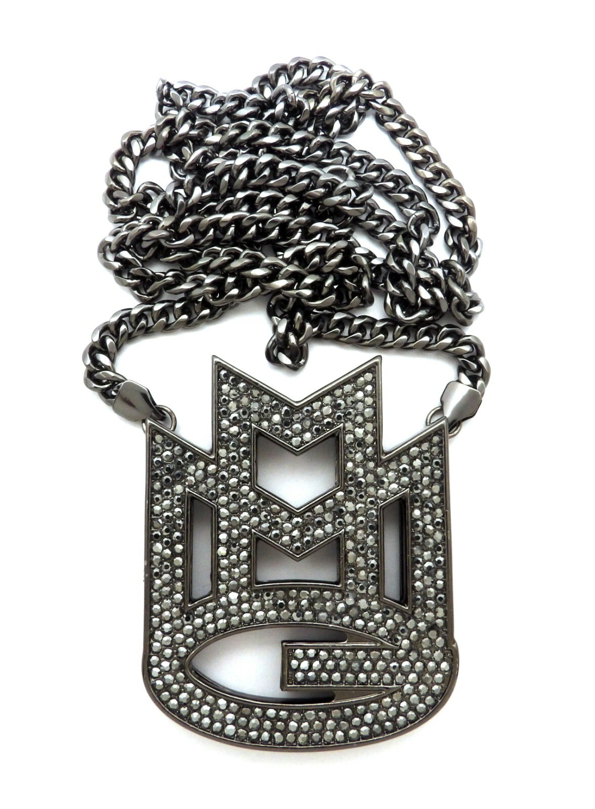 RICK ROSS MMG PENDANT WITH 6mm 30″ CUBAN CHAIN