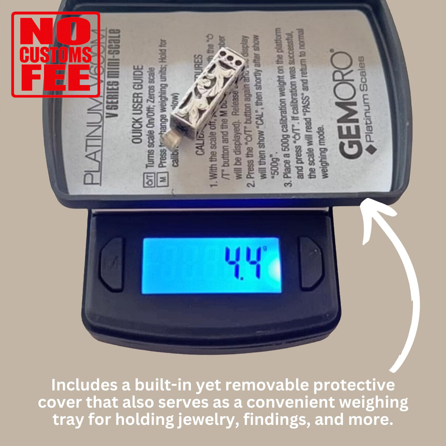 Platinum V600M | Durable Precise Jewelers Countertop Portable Mini Scale | Digit