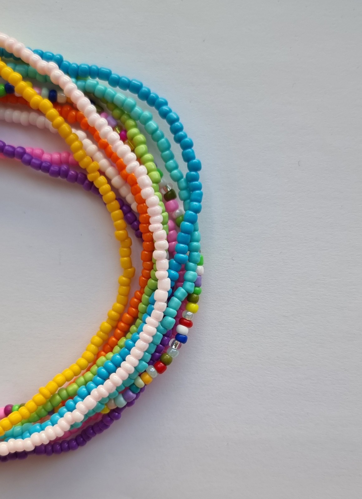10 Pcs Extra Large Anklet Ladies Ankle Bracelet 12inch Stretchy Seed Bead Dainty