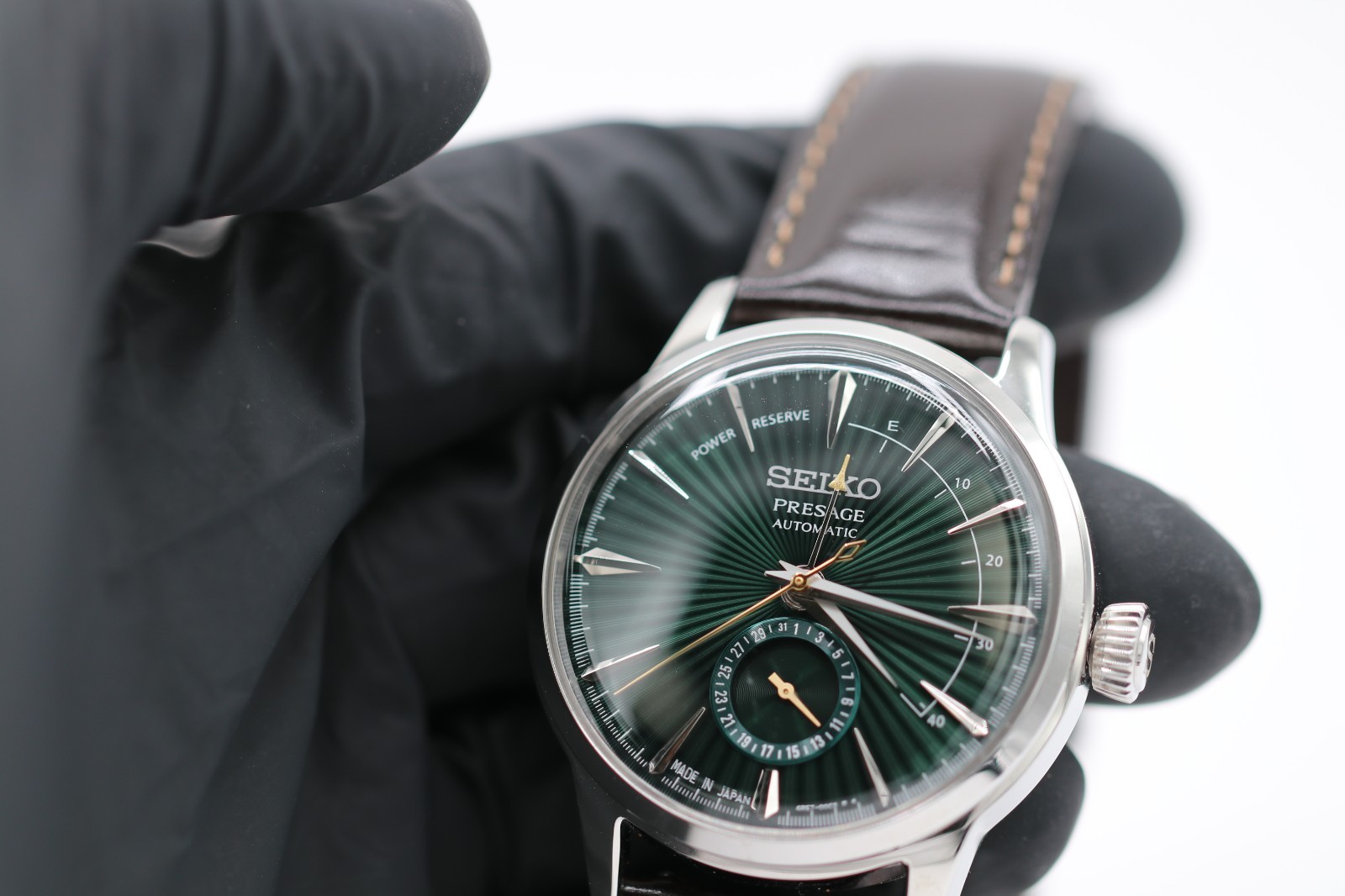 Seiko Presage Automatic Green Men’s Watch – SSA459