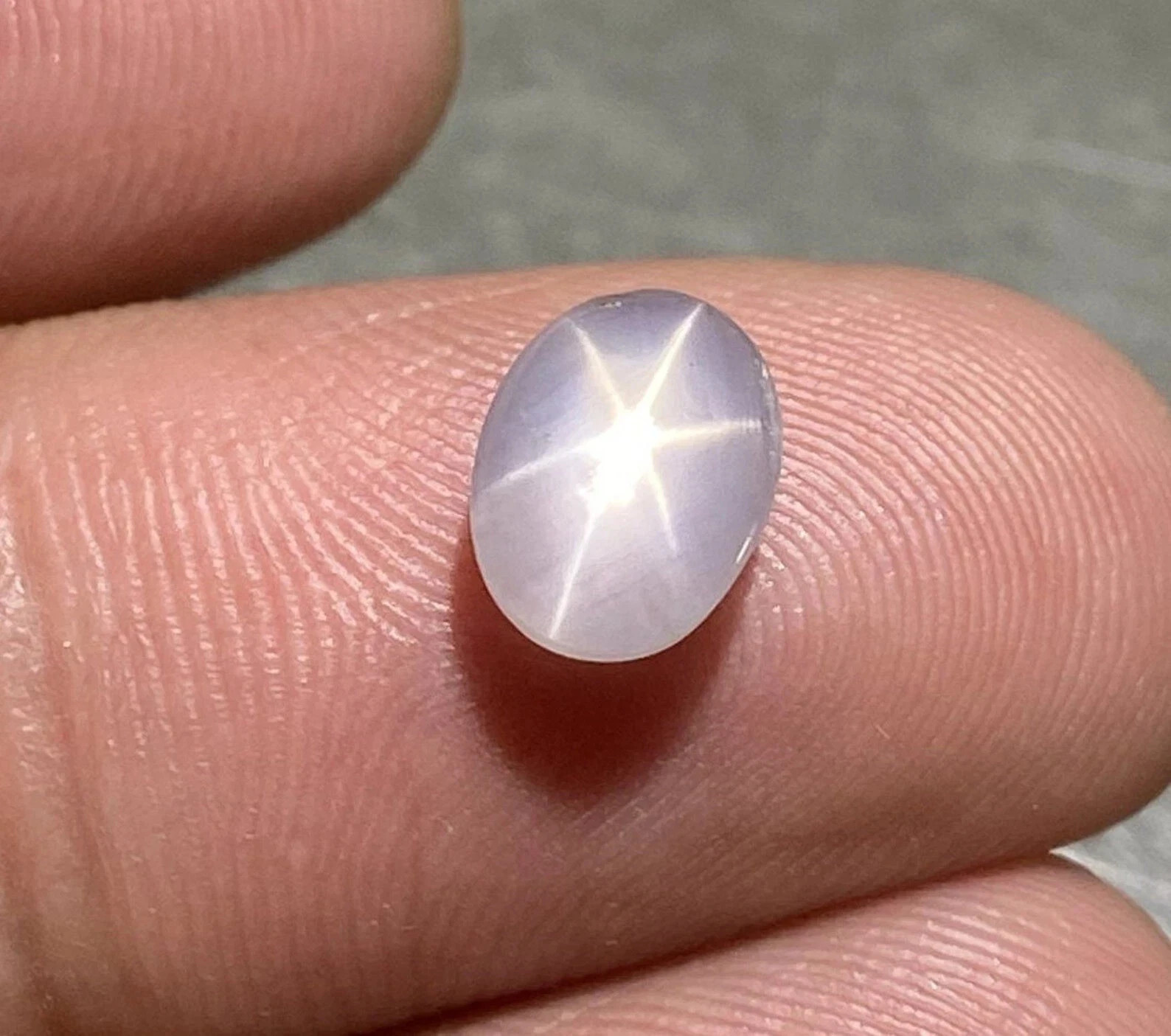 8.50Ct Natural 6-Rays White Star Sapphire Oval Cabochon Loose Certified Gemstone