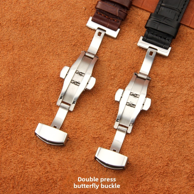 For Tissot 1853 Genuine Leather Watch Band Strap Butterfly Buckle 18 19 20 21 22
