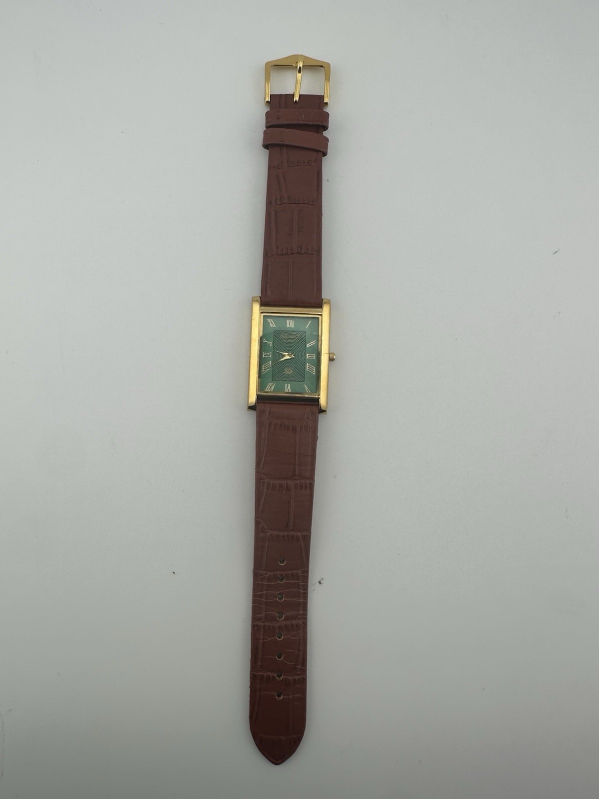 GREEN Vintage Seiko Slim Quartz men’s Wrist Watch