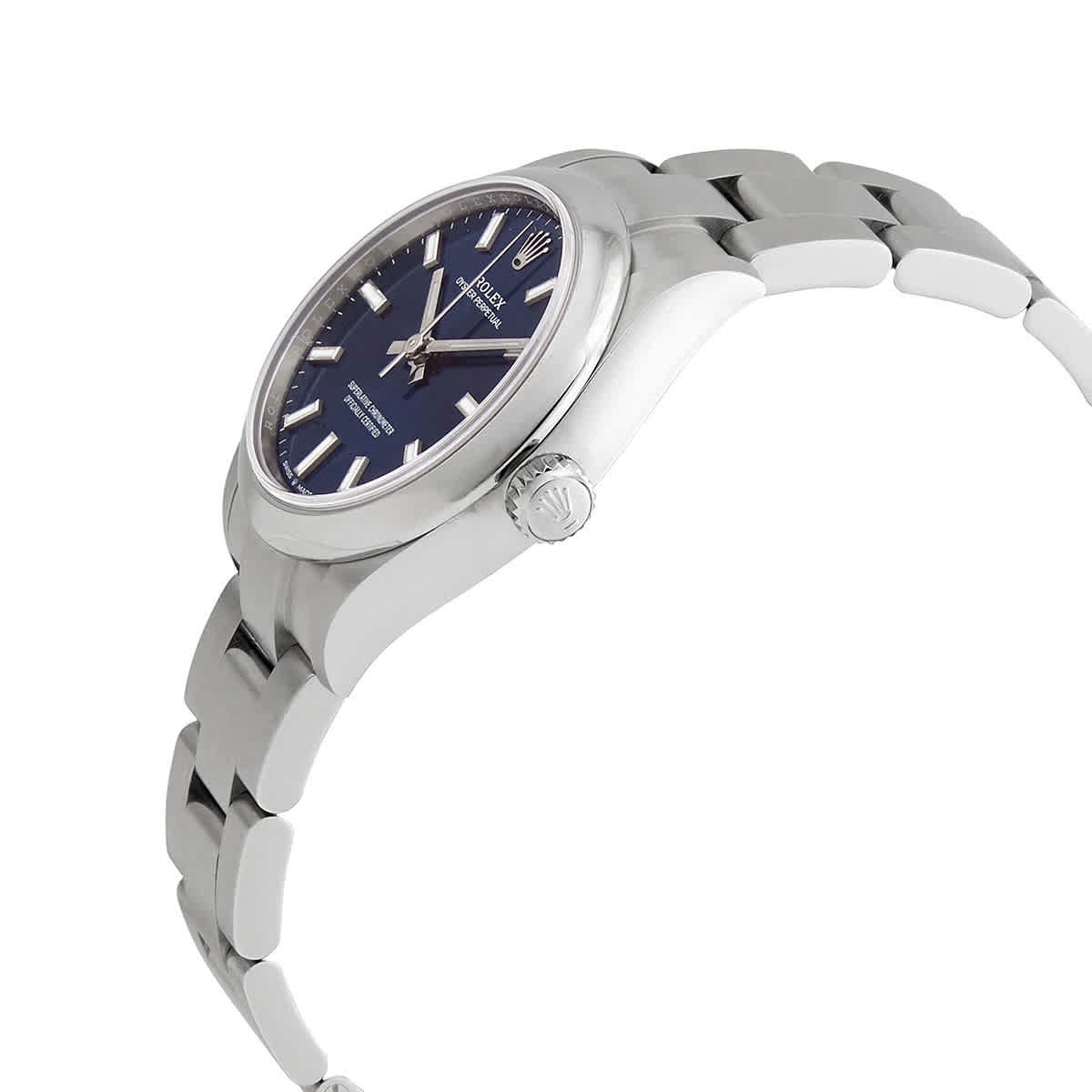 Rolex Oyster Perpetual 31 Automatic Chronometer Blue Dial Ladies Watch