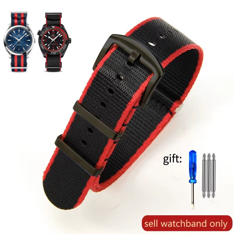Military Nylon Watch Strap 20mm 22mm Band for Omega Diver 300M Seiko Casio Rolex