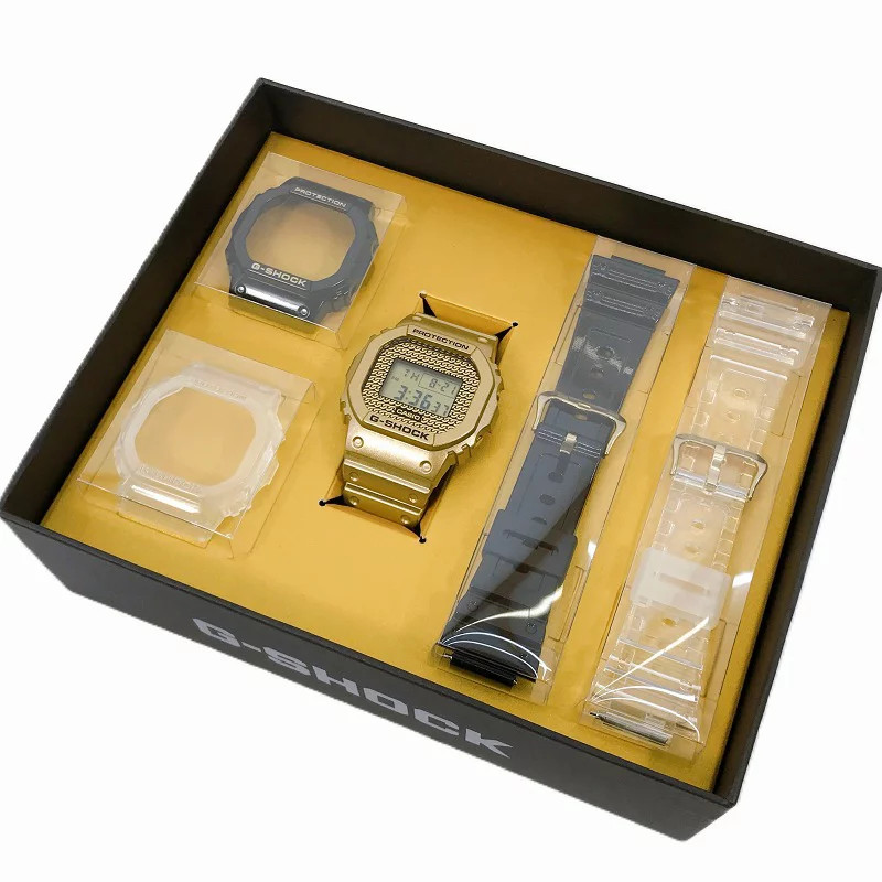 CASIO G-SHOCK DWE-5600HG-1JR Men’s Quartz Wrist Watch Digital Gold Used with Box