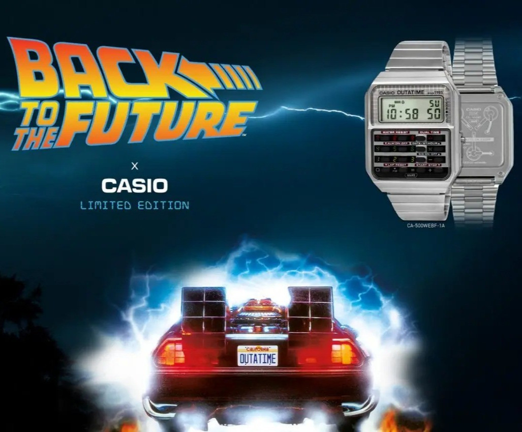 CASIO Back To The Future Collab Model Watch CA-500WEBF-1AJR CALCULATOR 2025 NEW