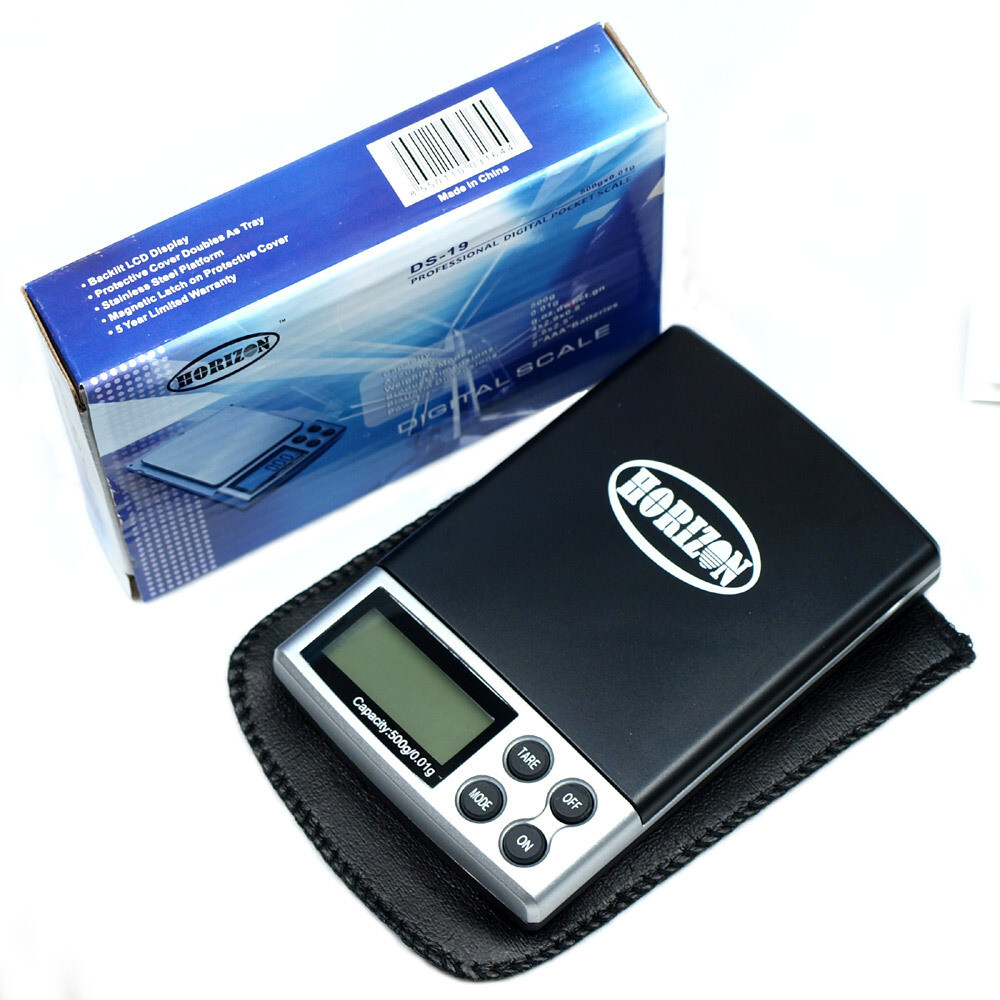 Horizon DS-19 500g x 0.01g Digital Scale 0.01 gram Precision Jewelry Reload Gold