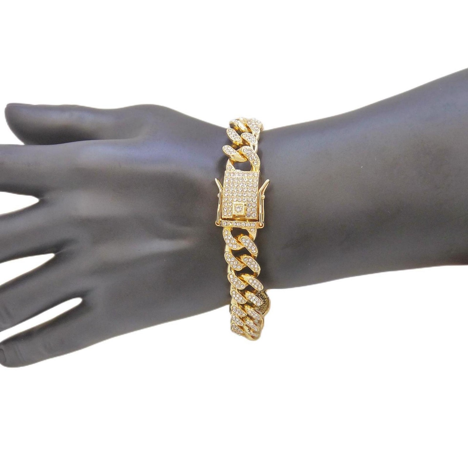 Hip-hop Zinc Alloy Rhinestone Religion St. Jude Patchwork Portrait Bracelet Gift