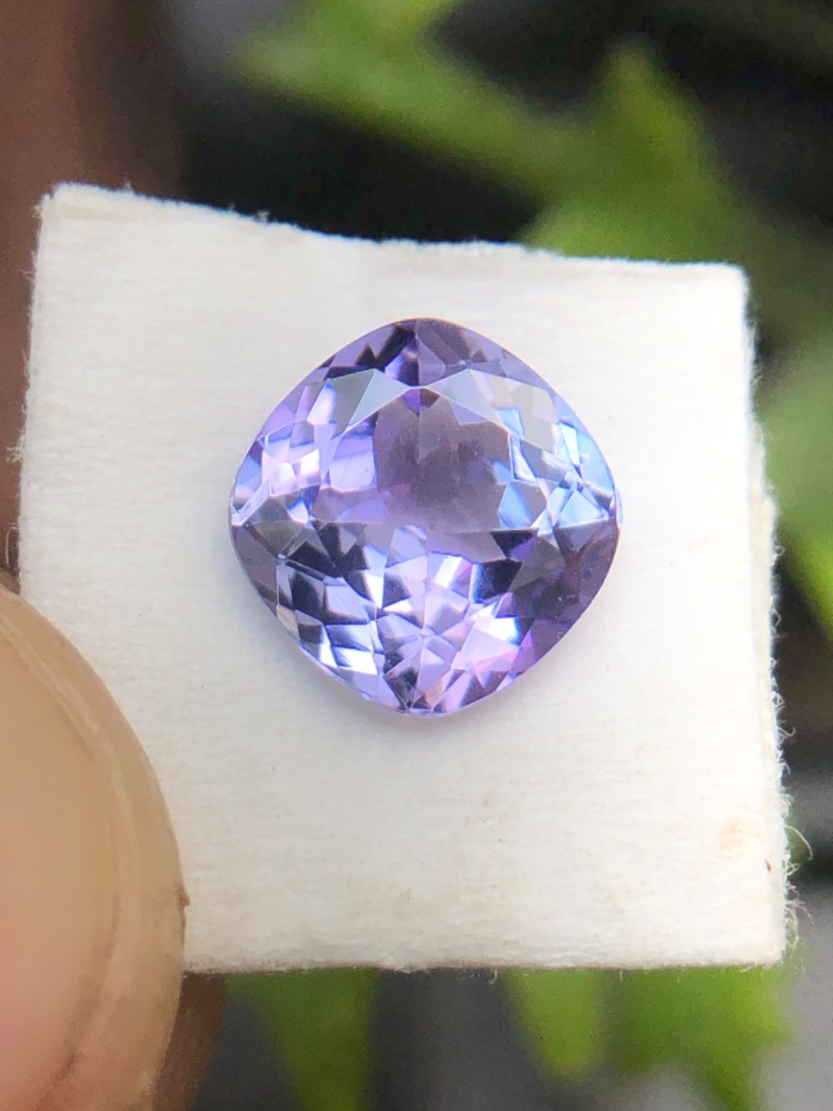 Natural Blue Purple Zoisite Tanzanite Cushion Cut Loose Gemstone For Jewelry