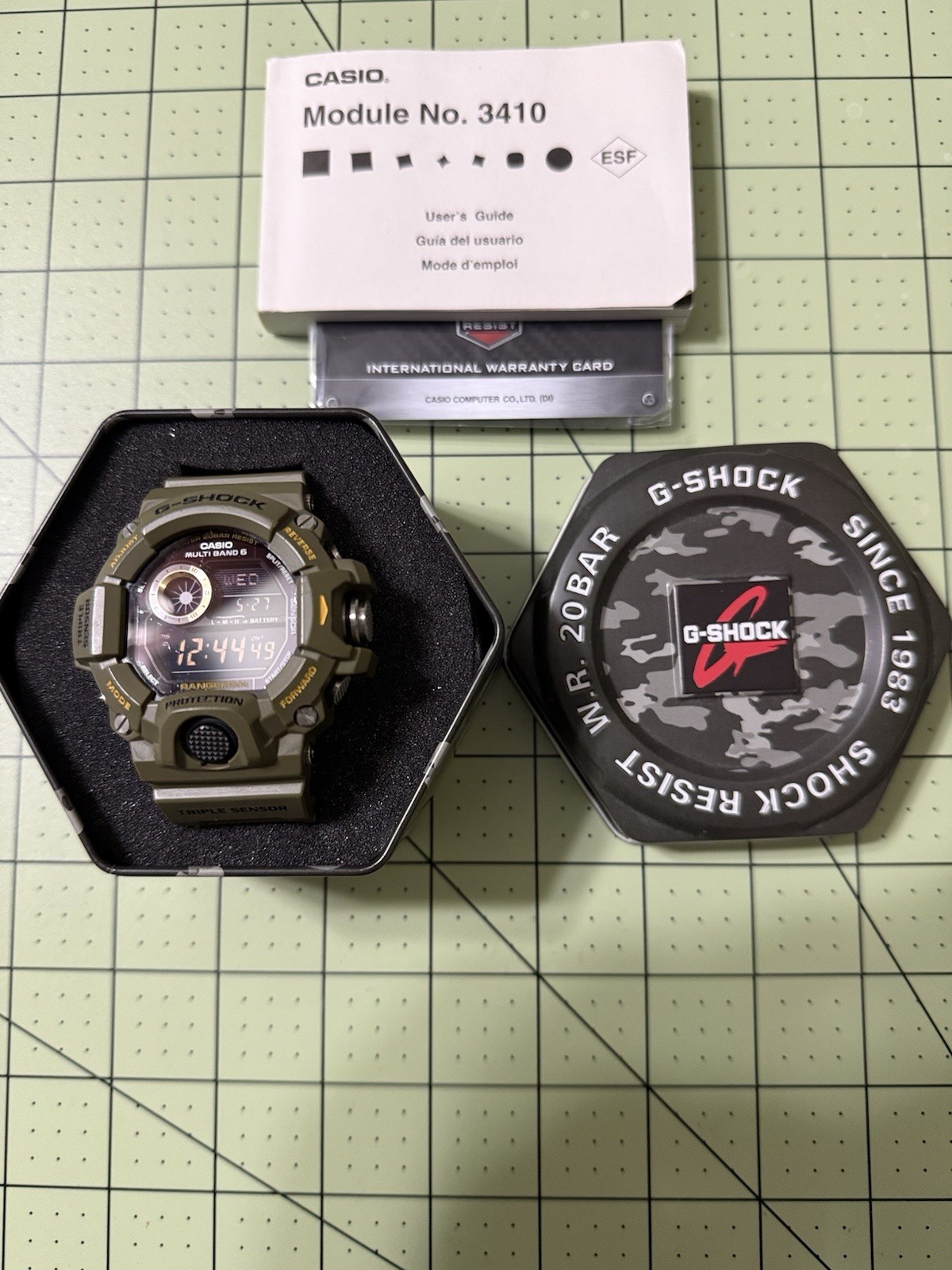 💈CASIO G-Shock Rangeman Multi-Band 6 Triple Sensor Digital Men’s Watch GW9400-1