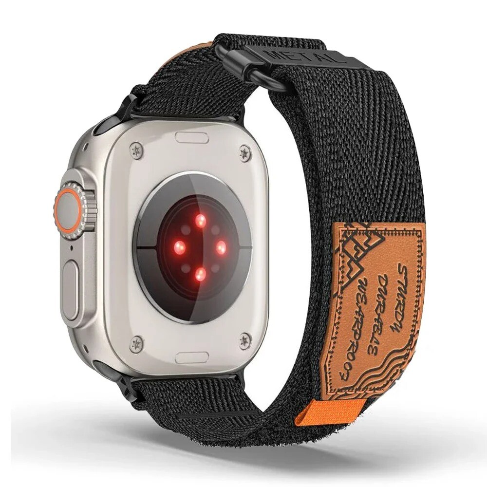 Nylon Strap for Apple Watch Ultra 2 Loop Bracelet for iWatch Series 9 8 7 SE 6 4