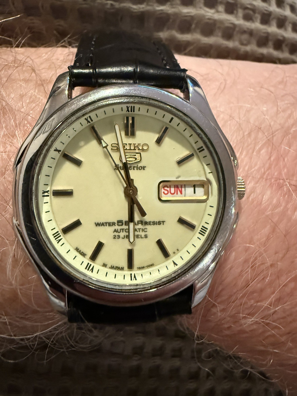 Boxed Seiko 5 Superior 7S36-0030 Luminous Dial very nice. Returns accepted