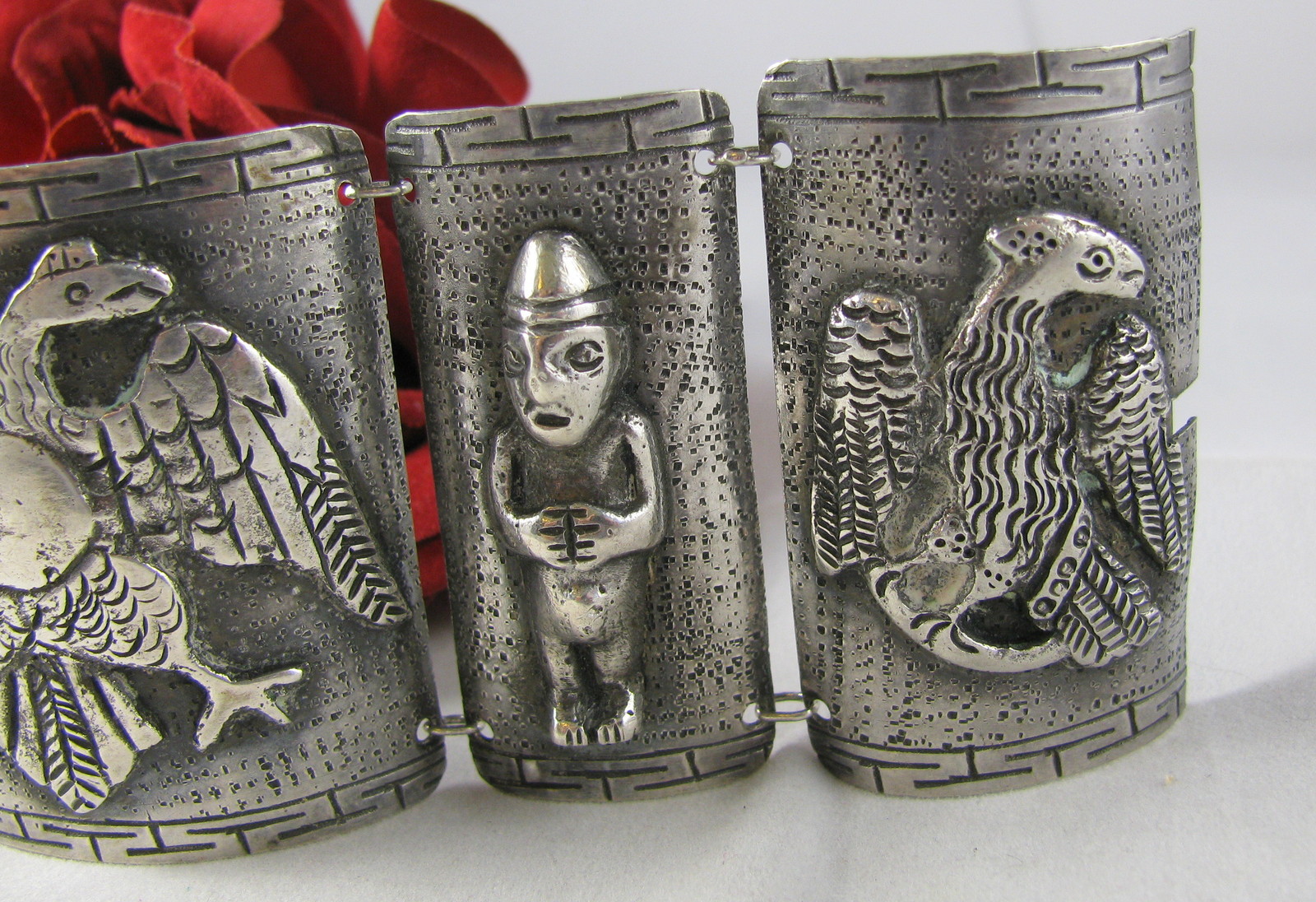 Sterling Silver Industria Peruana 114g Bracelet CAT Spay Neuter