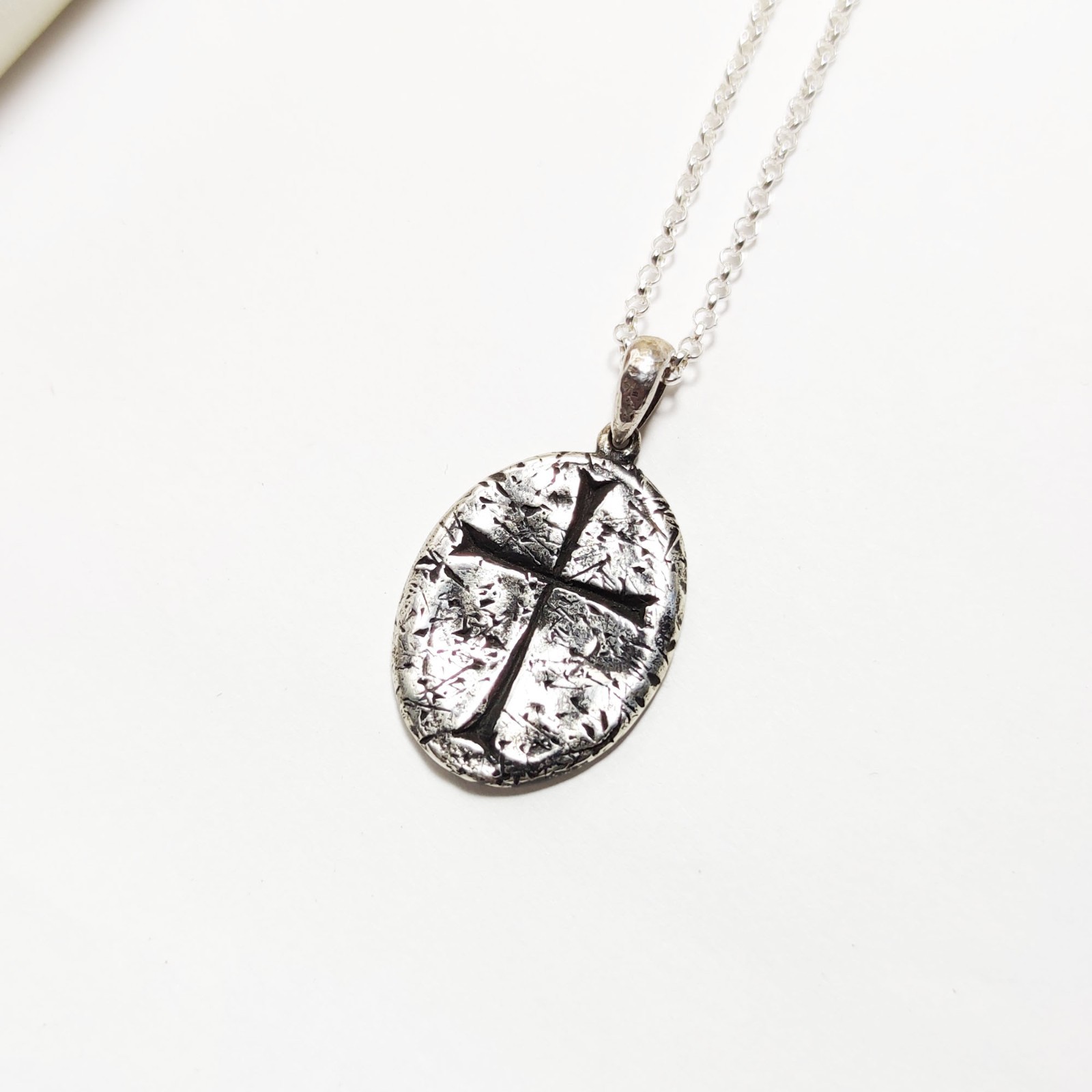 Templar Cross Pendant 925 Silver Men Jewelry