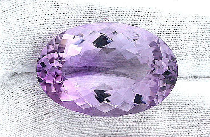 56 Carat Natural Brazilian Oval Amethyst Gemstone Gem Stone EBS174