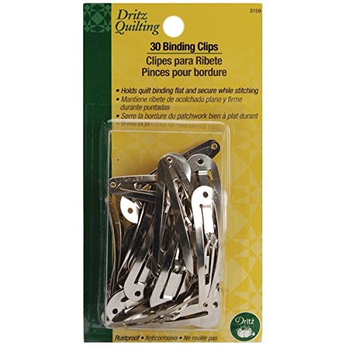 3159 Binding Quilter’s Clips (30-Count),Silver, Medium