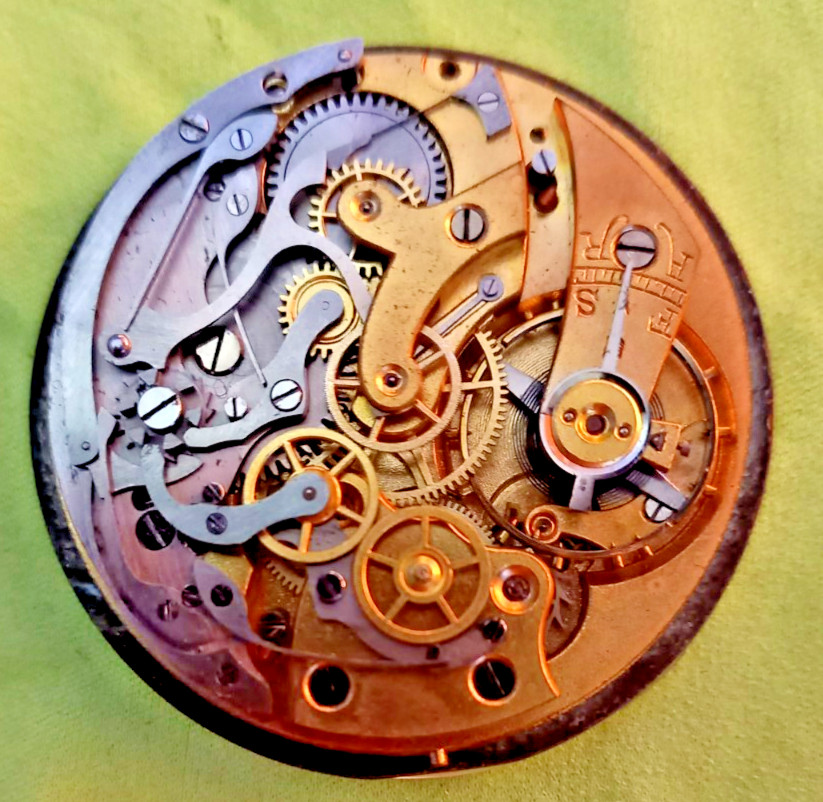 Lot of 2 Eberhard & Co Working Chronograph Pocket Watch Movements + 361-5