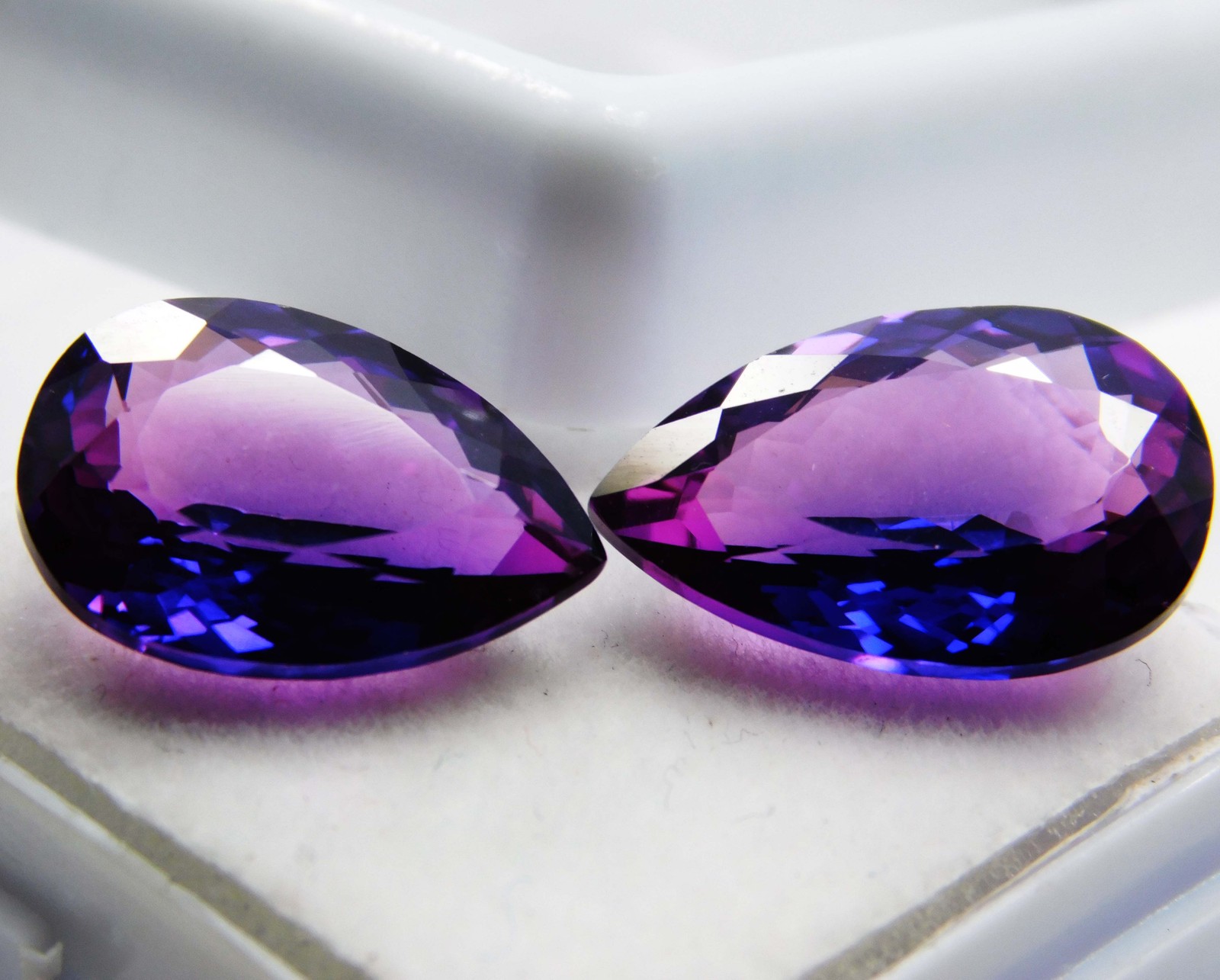 Extremely Rare Natural 15.85 Ct Purple Tanzanite Pear Cut CERTIFIED Loose Gem