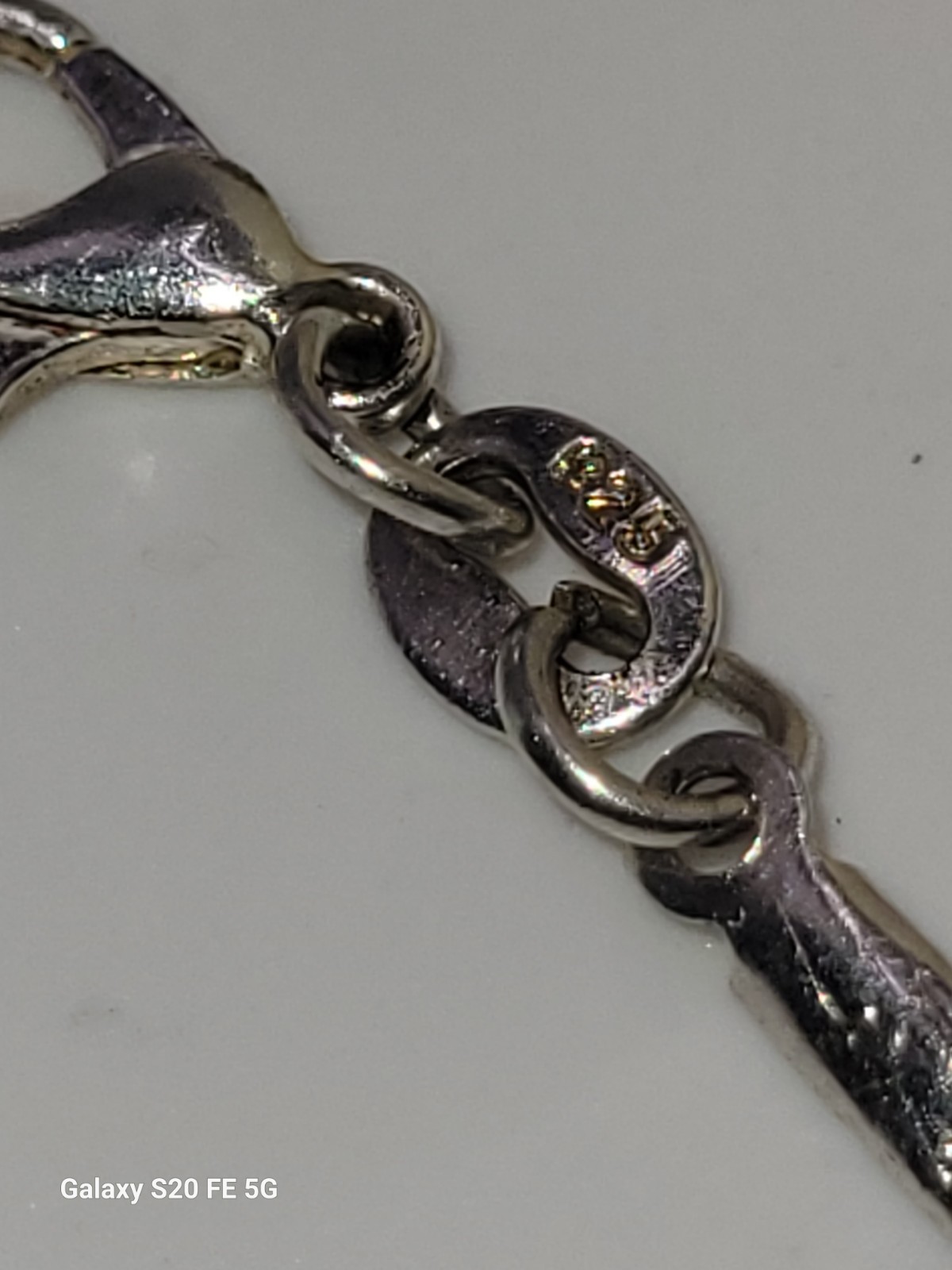 Vintage Sterling Liquid Silver Double Strand Beaded Ankle Bracelet Adjustable