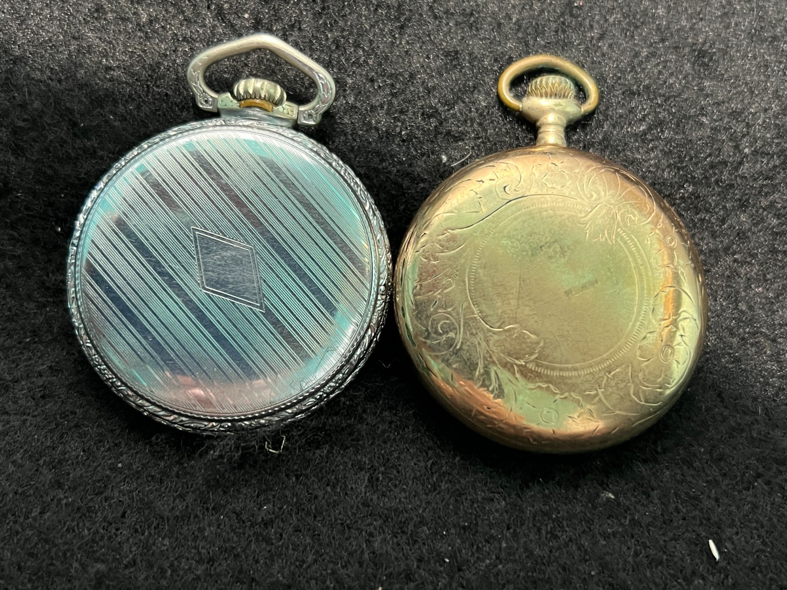 1911 Elgin Gr 313 15J Gold Filled -1919 Elgin Gr291- 191 7 j both runs good