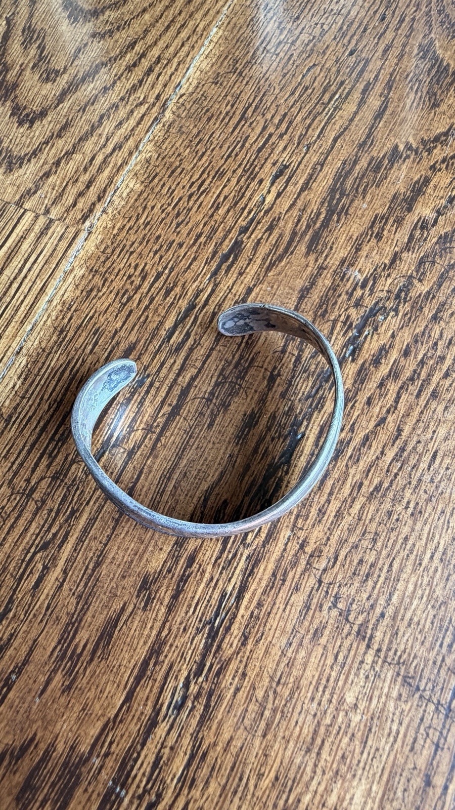 925 Sterling Silver Cuff Bracelet, Engraved, Adjustable