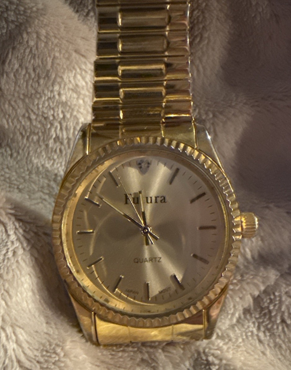 Futura Men’s Quartz Watch Stainless Steel, Metal, diamond chip
