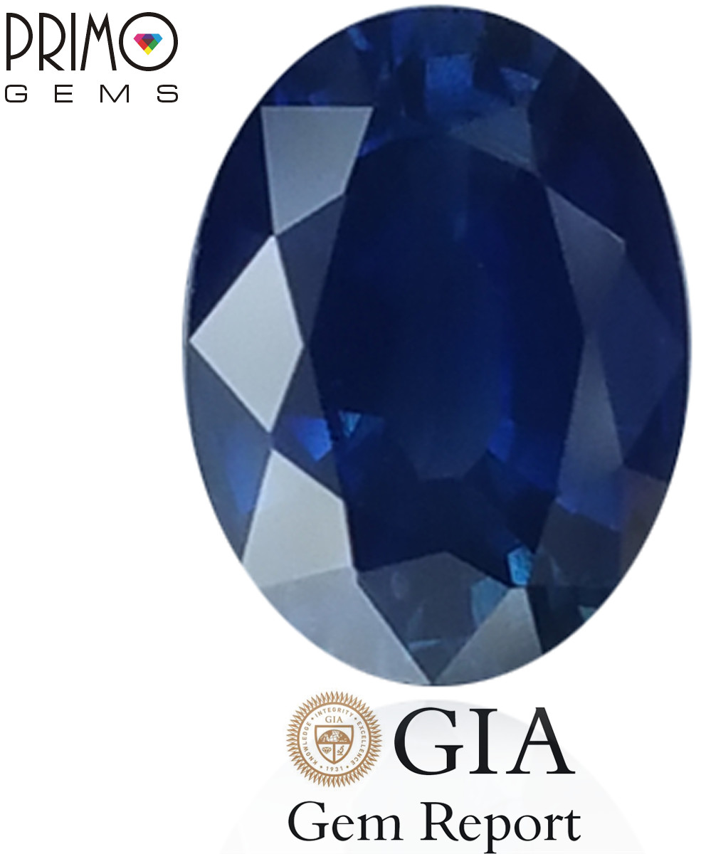 Sapphire Extraordinary GIA Certified 1.03ct 7x5mm Oval