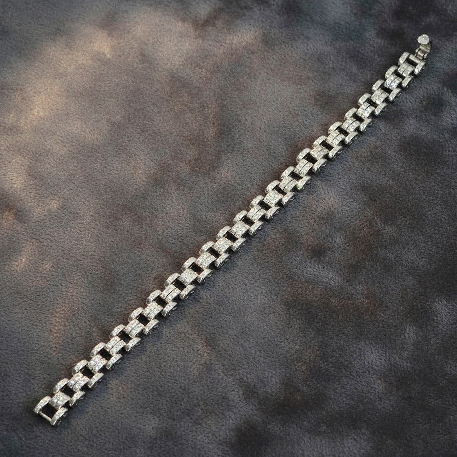 3.00Cts. Certified White Diamonds Bracelet In 925 Silver – Tariffs Free
