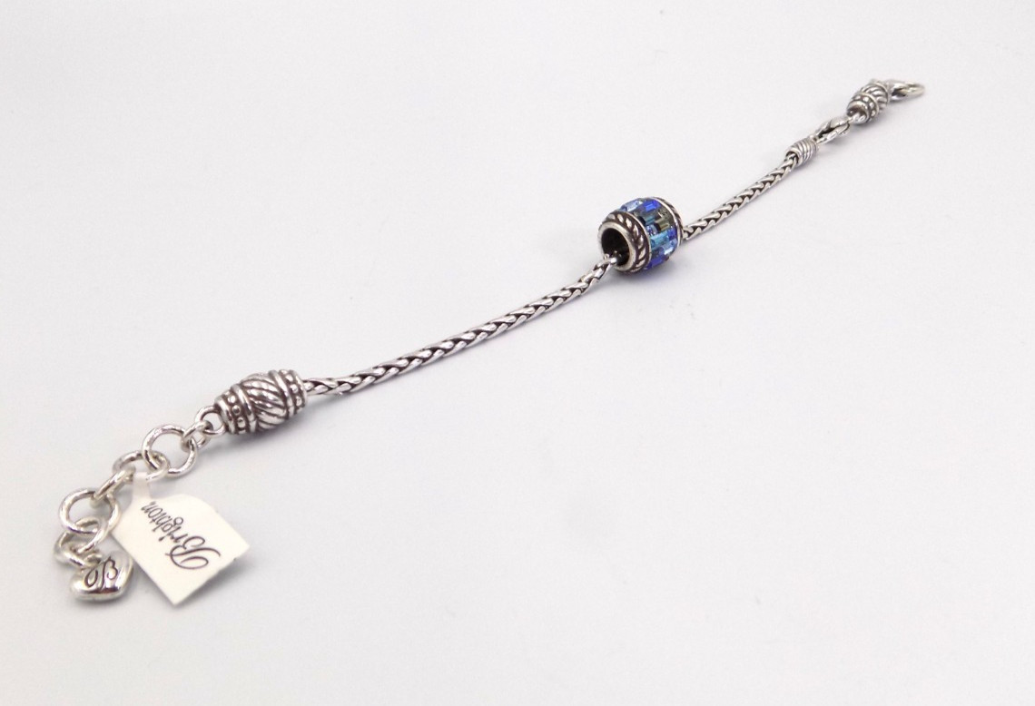 Brighton Barrel Slide Bracelet Includes Blue Bead NWT Last One