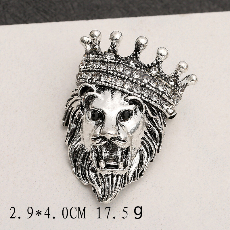 Fashion Women Men Tiger Leopard Vintage Brooch Pins Animal Unisex Coat Pin Gift