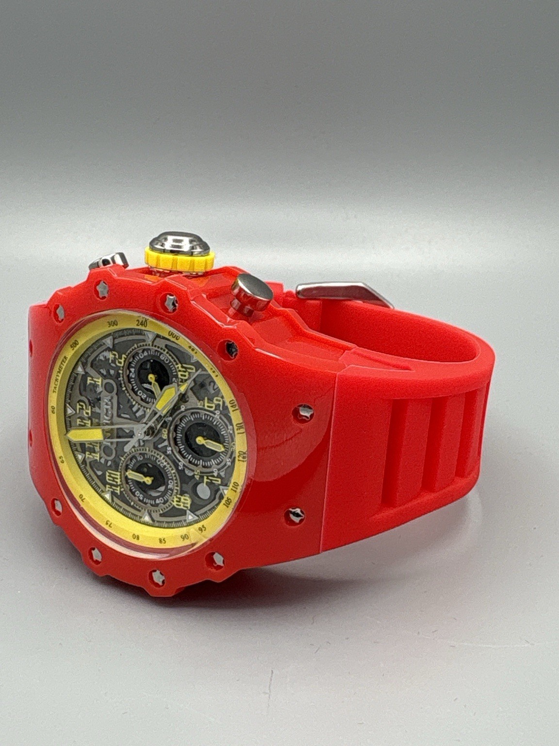 Invicta Racing Vaulthan 69659 Men’s Chronograph Watch 44mm Red Silicone Band