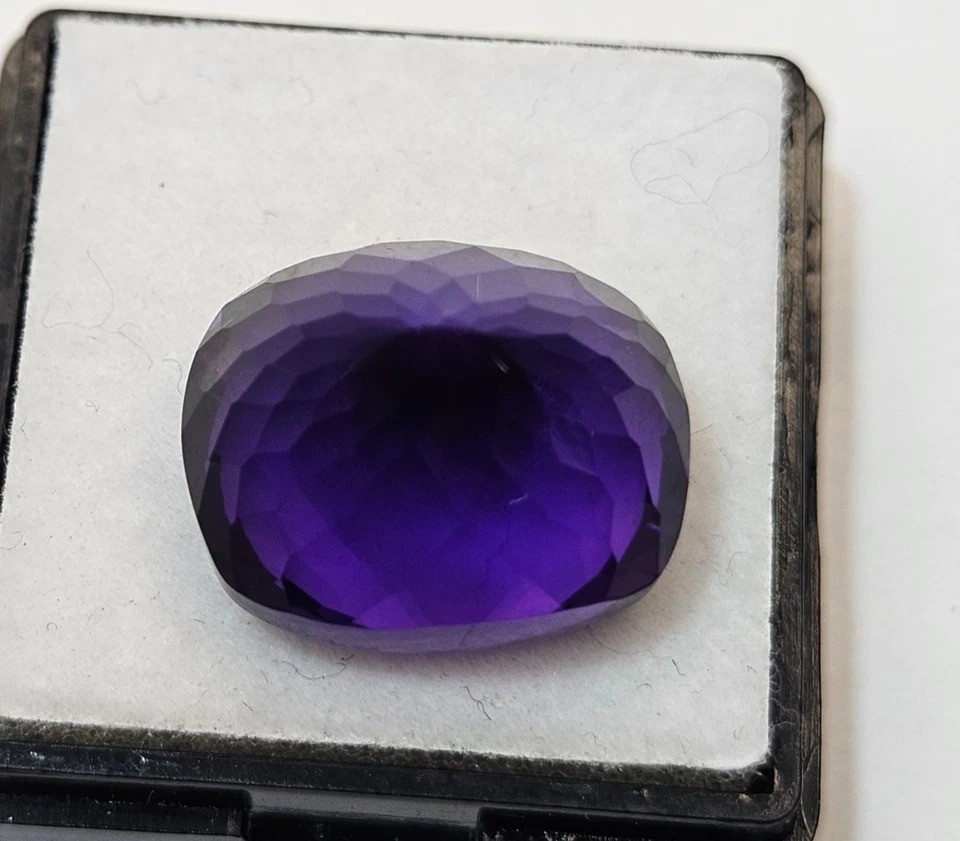 Amethyst Cushion Cut Purple 15-16 Ct Natural Loose Gemstone For Ring