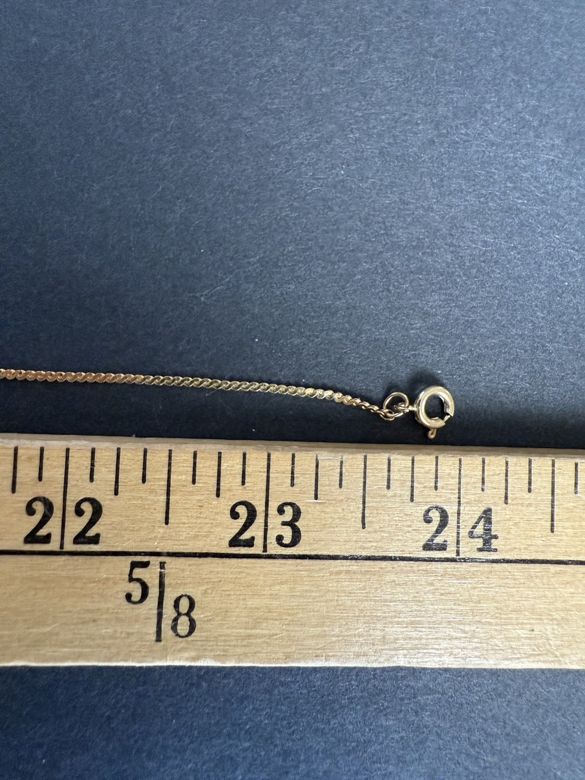Twisted Half Hoop Two Tone Pendant Gold Tone Chain Necklace 24” Capsule Career