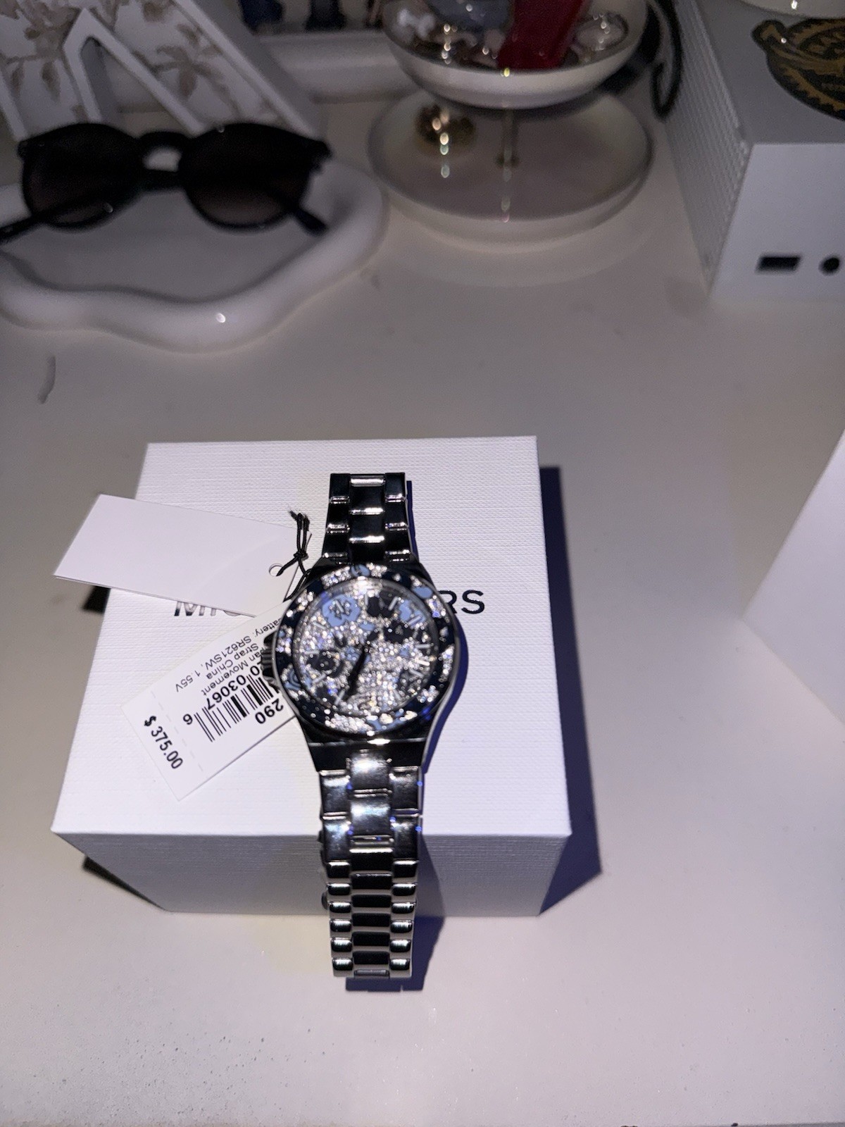 Women’s Michael Kors Mini Lennox Watch Silver Tone Brand New With Original Tag