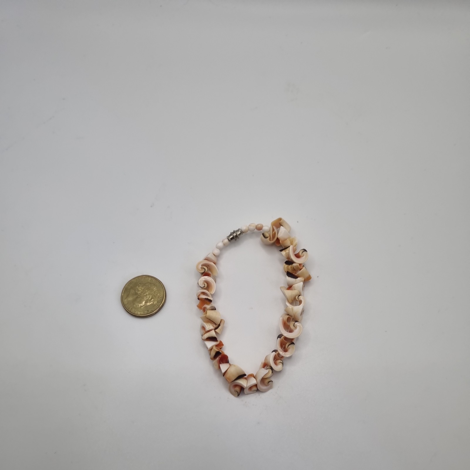 unique Handmade Shell Anklet / bracelet. Unisex approximately 16cm.