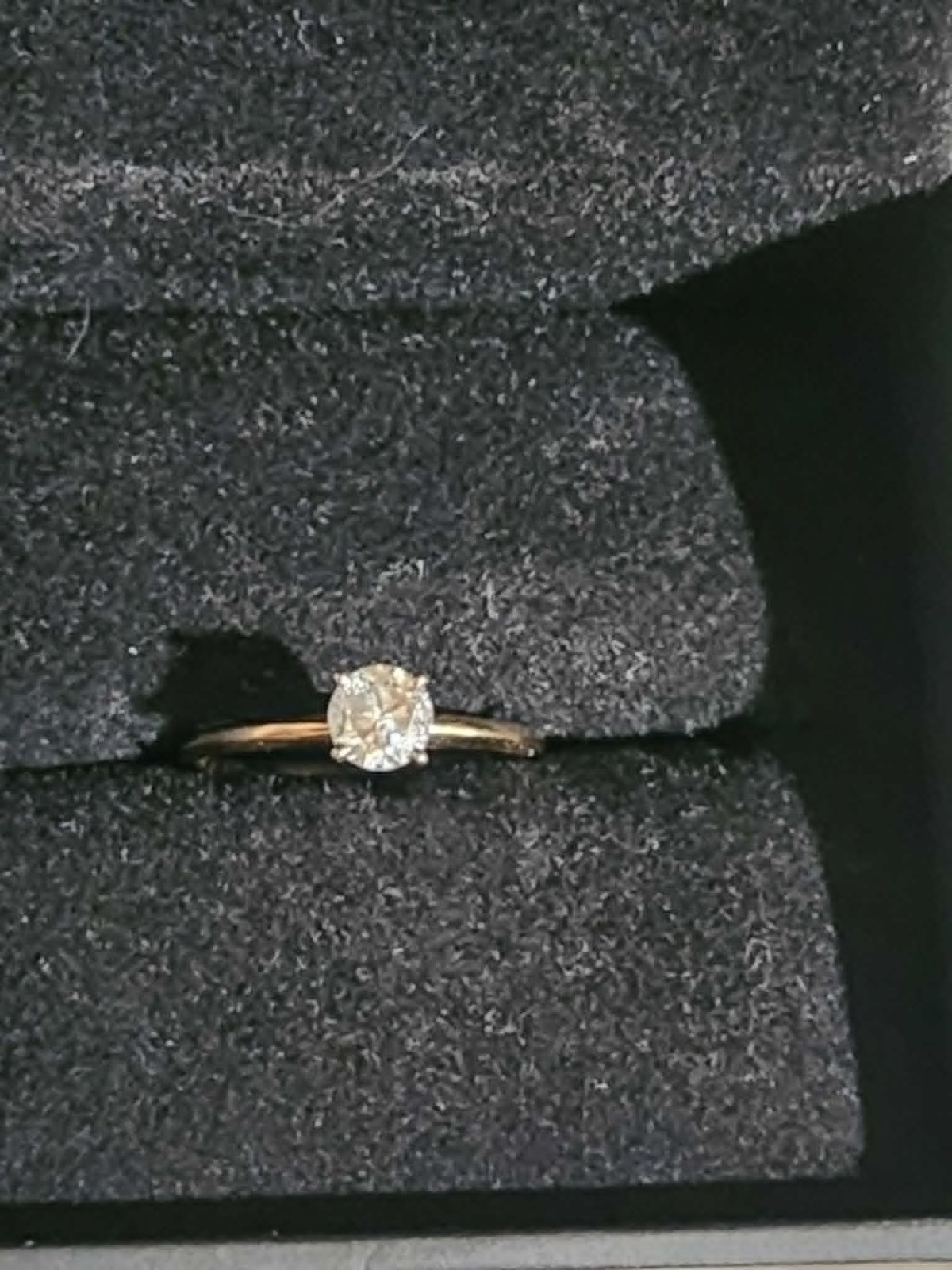 Diamond 14K Yellow Gold Engagement Ring