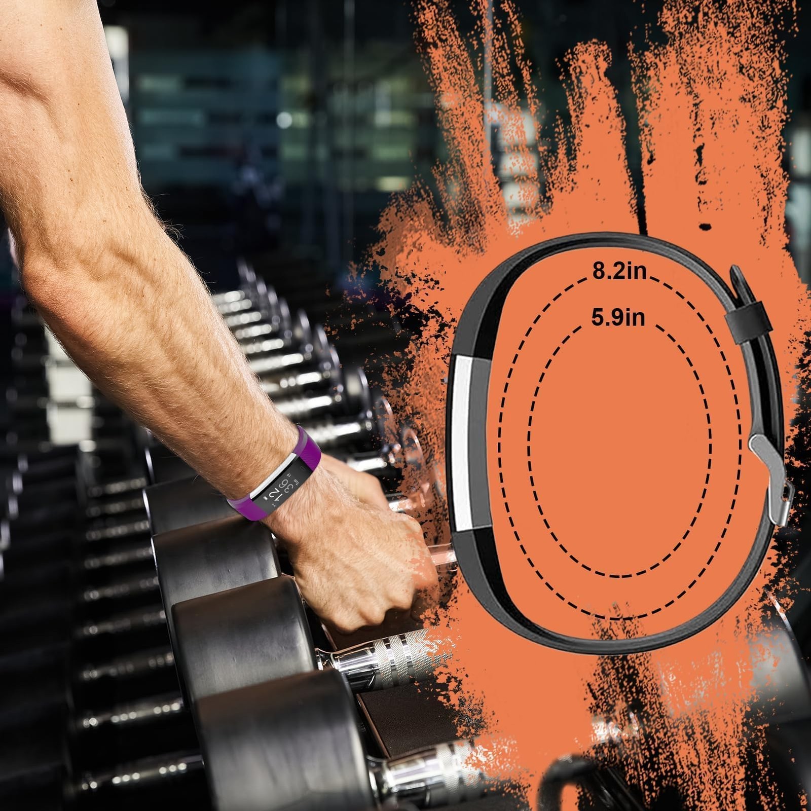 5 Pcs Watch Bands Replacement for ID115plus HR Only, Very Fit Pro Activity Fi…