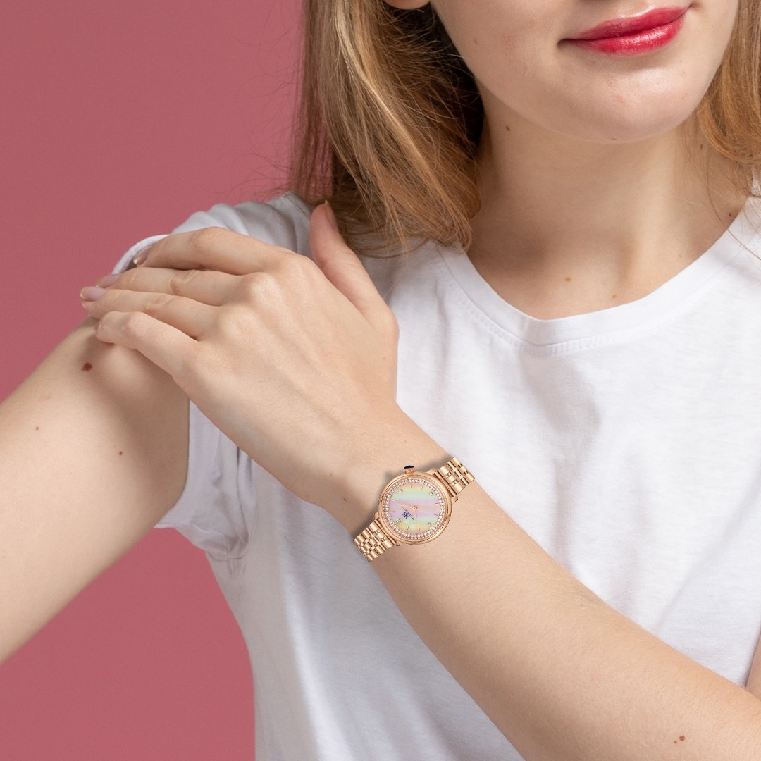 Kenneth Scott Women’s Analog Watch | White Dial, 30mm, 30 m (3 ATM)