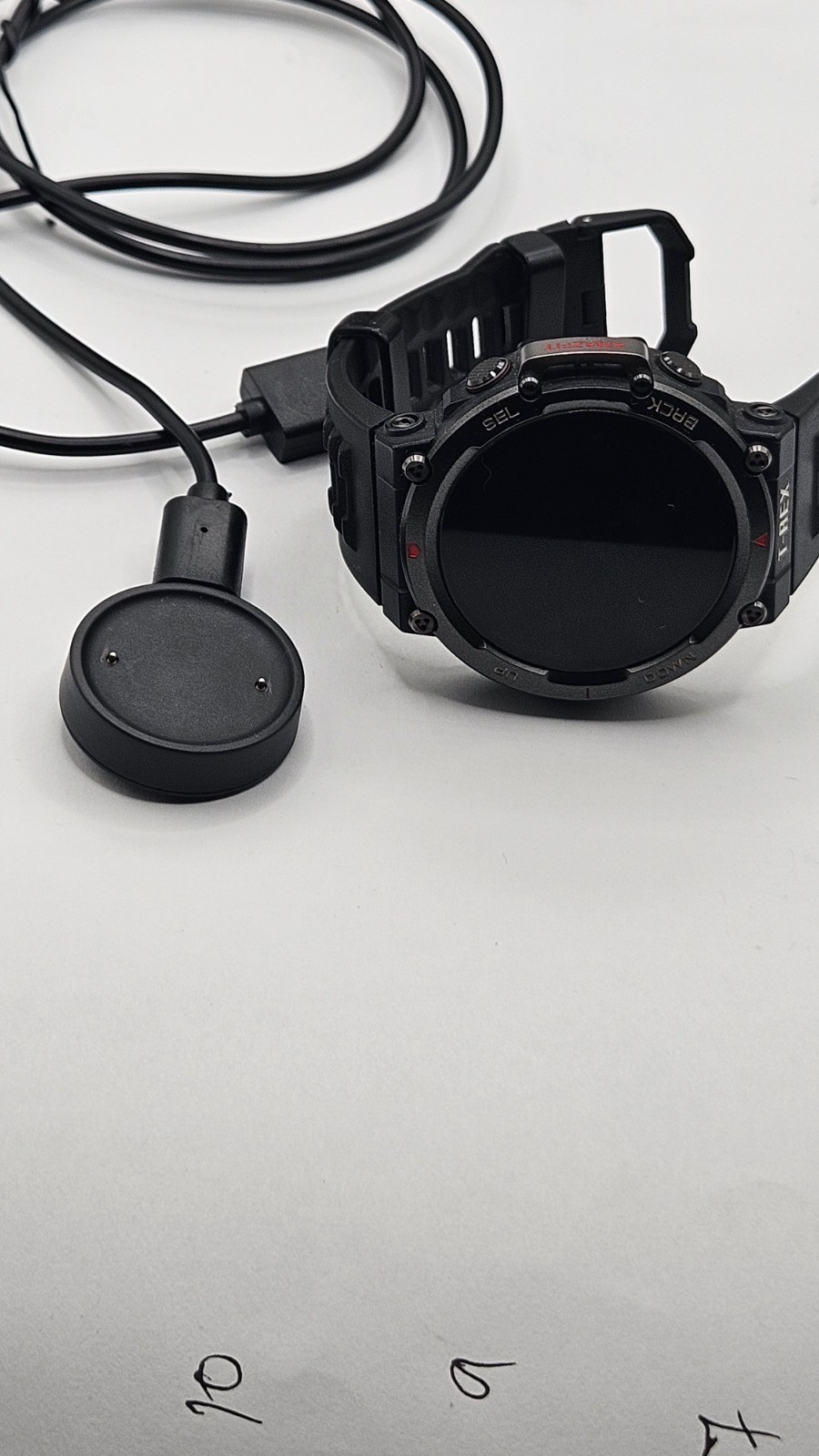 AMAZfit T-Rex3 Black smart watch with charger
