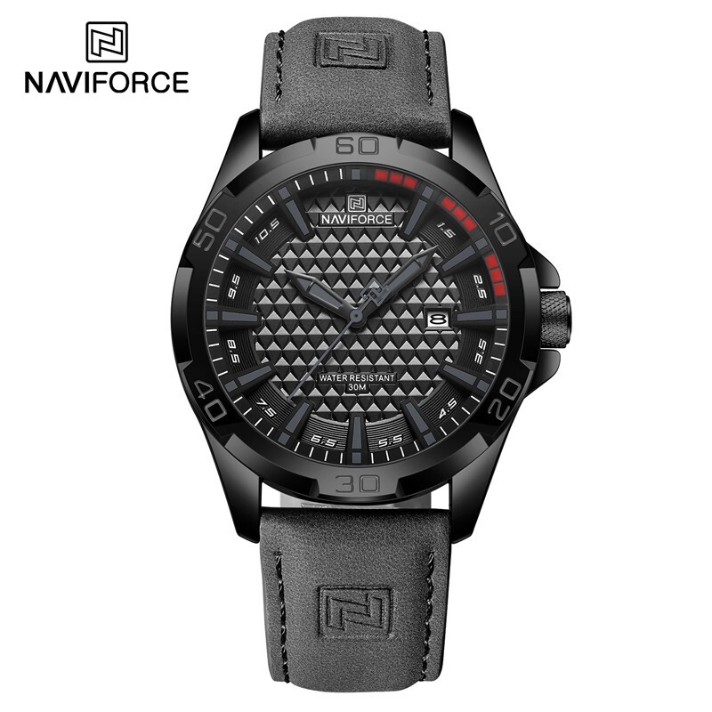 Top Brand NAVIFORCE Men’s Quartz Wrist Watch Sports Shockproof Waterproof Leathe