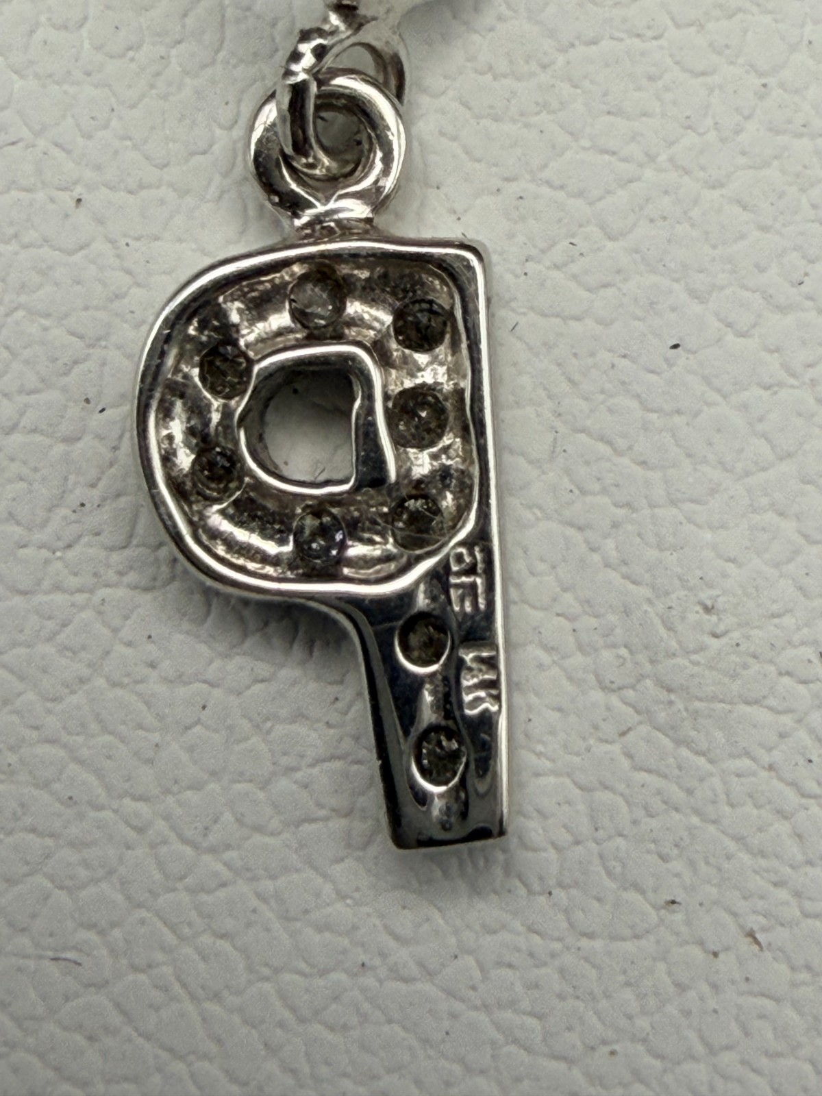14K White Gold Diamond Charm – 0.5 g