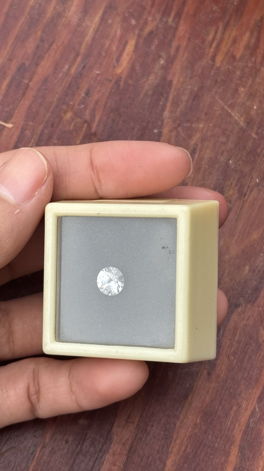 White YAG (Yttrium Aluminum Garnet) gemstone