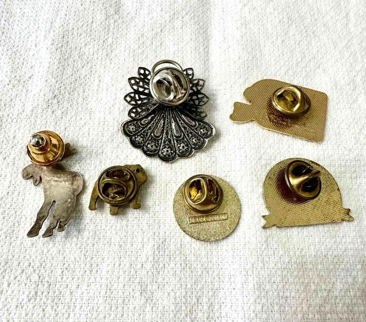 Vntg 31 Pieces Mixed Lot Wearable/Art Jewelry Brooches Earrings Etc Collection C